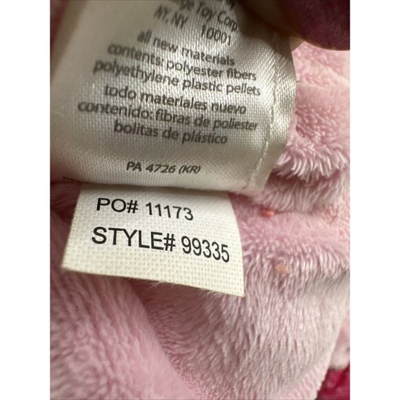 JUST ONE YEAR MY FIRST DOLL BEAN BAG SOFT STUFFED PLUSH PINK BROWN PIGTAIL GIRL - Picture 14 of 16